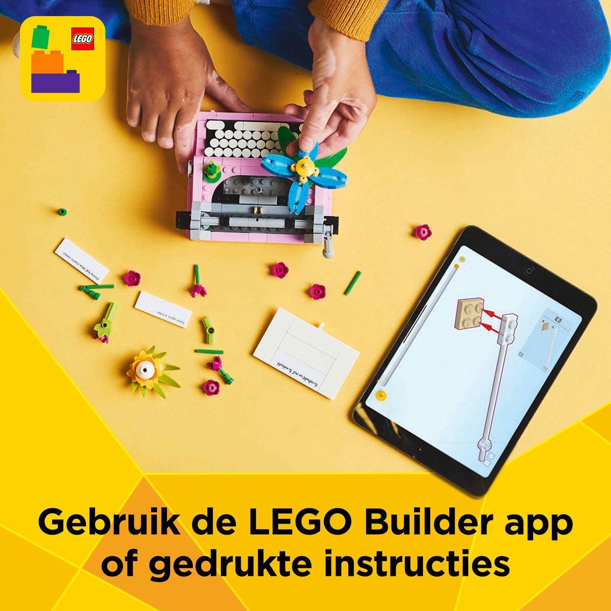 LEGO Creator 3in1 Typemachine met bloemen, Keytar en bloempot Speelgoed voor Kinderen 31169 — afbeelding 5