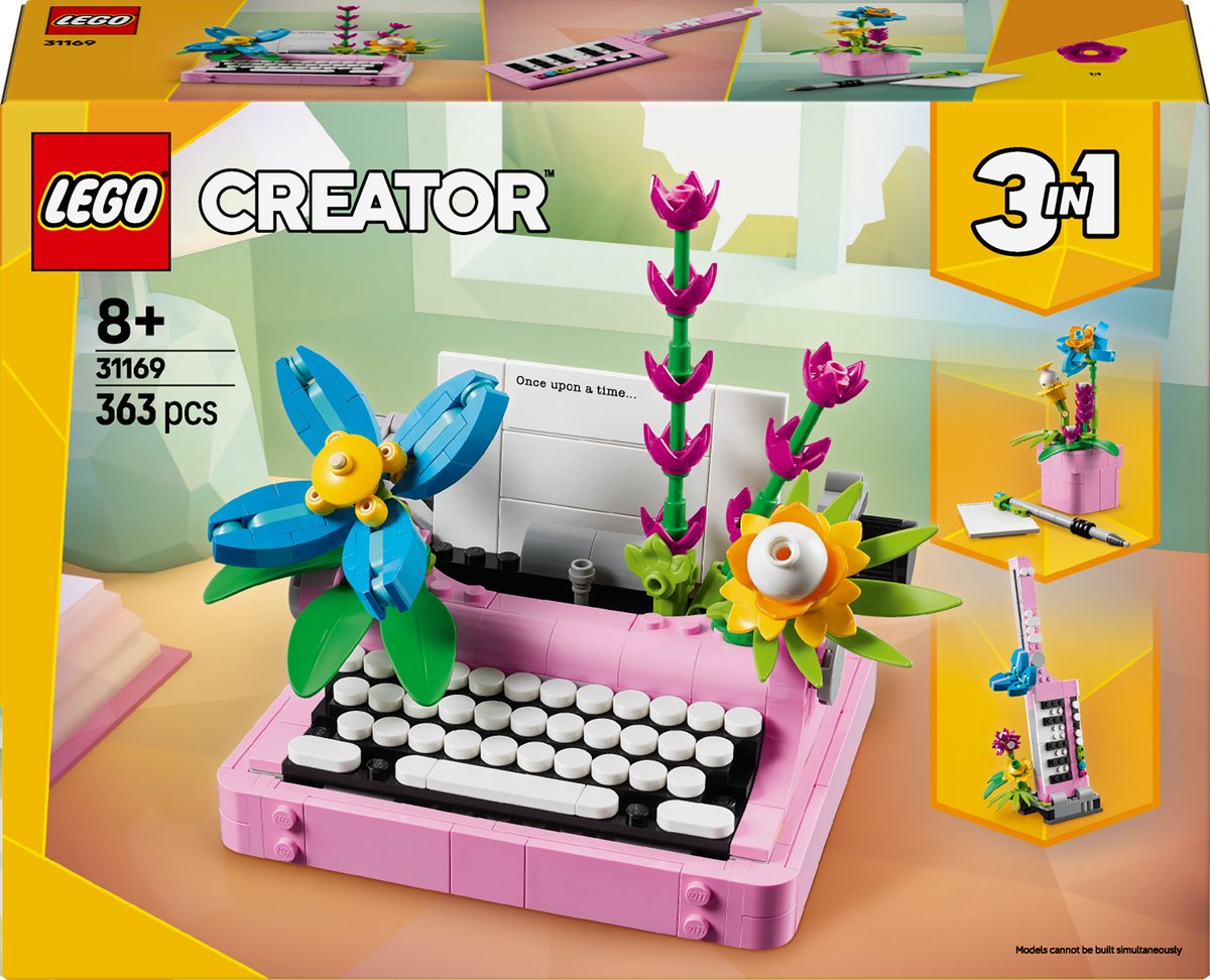 LEGO 31169 Creator Typemachine met bloemen