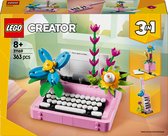 Bol.com LEGO Creator 3in1 Typemachine met bloemen - 31169 aanbieding