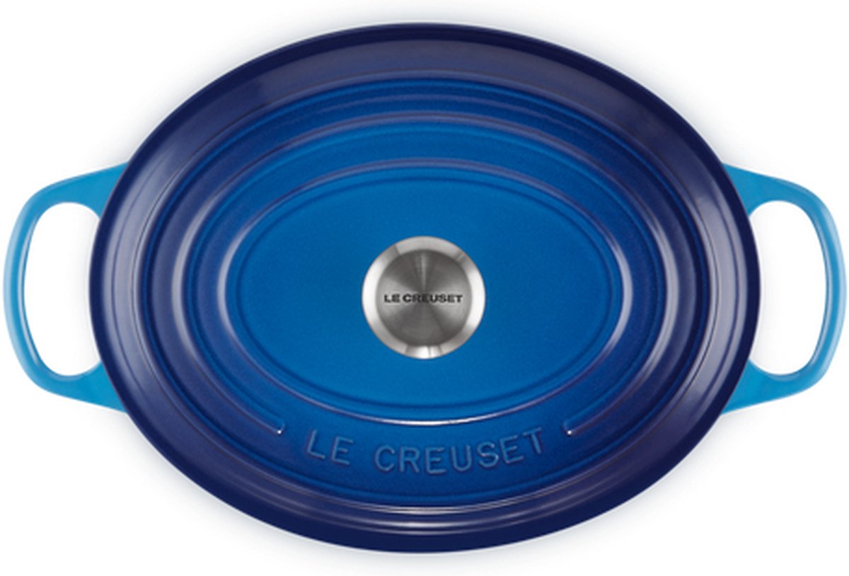 Le Creuset Braadpan Signature ovaal Azure ø 31 cm / 6,3 liter