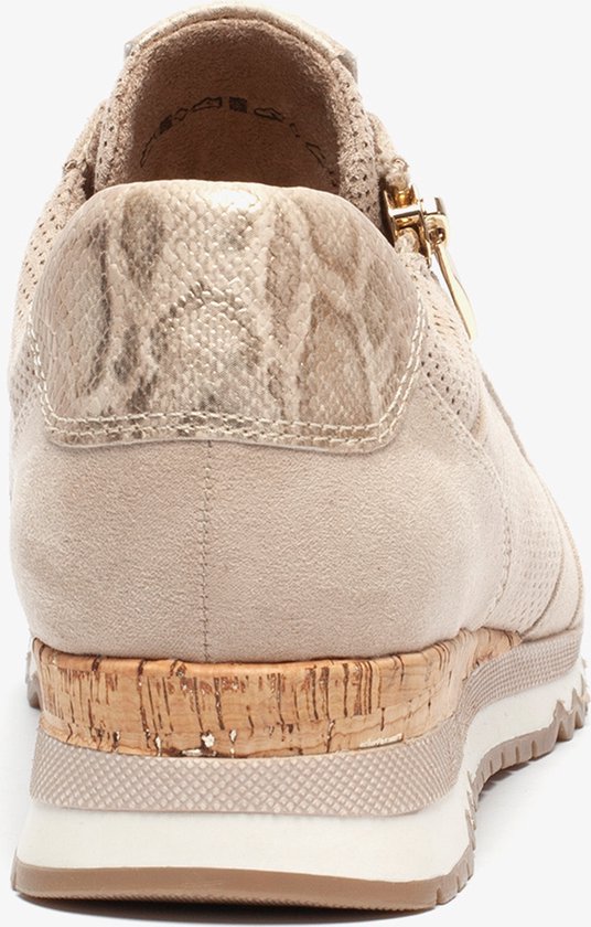 Baskets femme Nova imprimé serpent beige - Taille 37 - Semelle amovible
