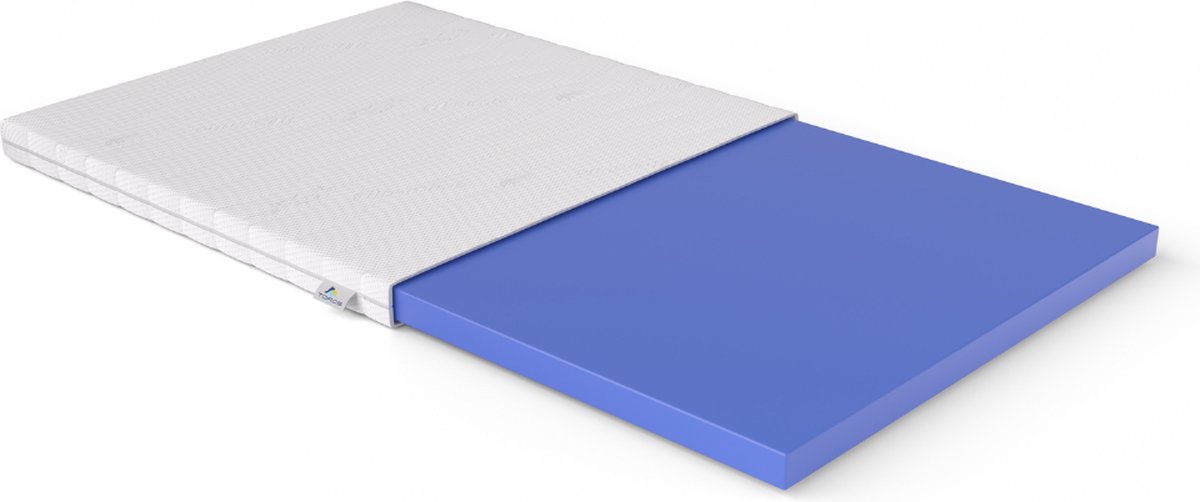 Toros Bedden Bamboo Topmatras Topper HR Topdekmatras 180x200x7 Koudschuim Deluxe