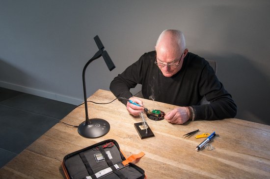 Lampe de bureau SBR Glow - Lampe de table - Lampe lumière du jour - 2 lampes LED - Dimmable - 3 couleurs de lumière - Zwart