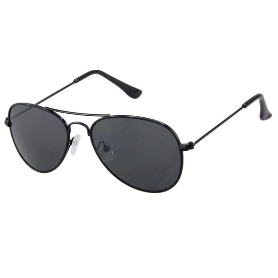 Fako Sunglasses® - Kinder Pilotenbril - Piloot Zonnebril - Jongens Zonnebril - Meisjes Zonnebril - Zwart van Fako Sunglasses® — afbeelding 3