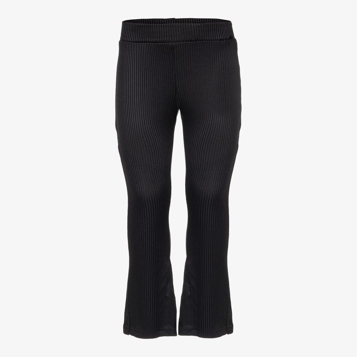 TwoDay meisjes flared ribbroek - Zwart - Maat 92