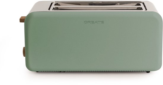 CREATE - Sleuven Broodrooster - Voor Brede Plakken - 6 niveaus - Functies - 1500W - TOAST RETRO XL