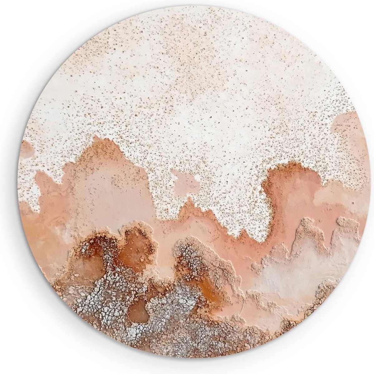 Saammp Muurcirkel Hout - natuurlijke erosie - Abstract - Ø 30 - Wandcirkel - Wanddecoratie Cirkel - Muurdecoratie Woonkamer - Slaapkamer decoratie - Rond Schilderij