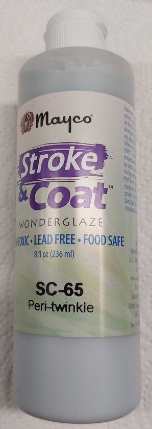 Foto: Stroke coat glazuur sc65 voor klei peri twinkle