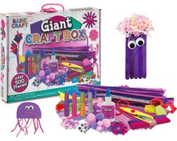 foto van Knutselen Meisjes 500pcs - Knutselkoffer voor Kinderen - Creatief Speelgoed - Knutselpakketten - Joya Creative