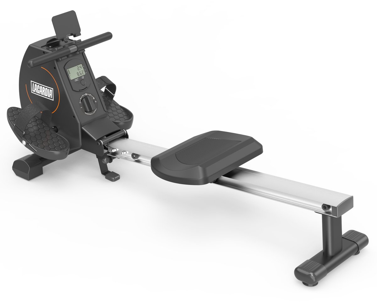LaCardia roeitrainer met display – magnetische roeimachine - 16 weerstandsniveaus- roeiapparaat inklapbaar