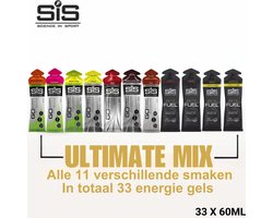 Science In Sport - Ultimate Mix - Beta Fuel & Elektrolyten Gels - 33 Stuks - Diverse Smaken