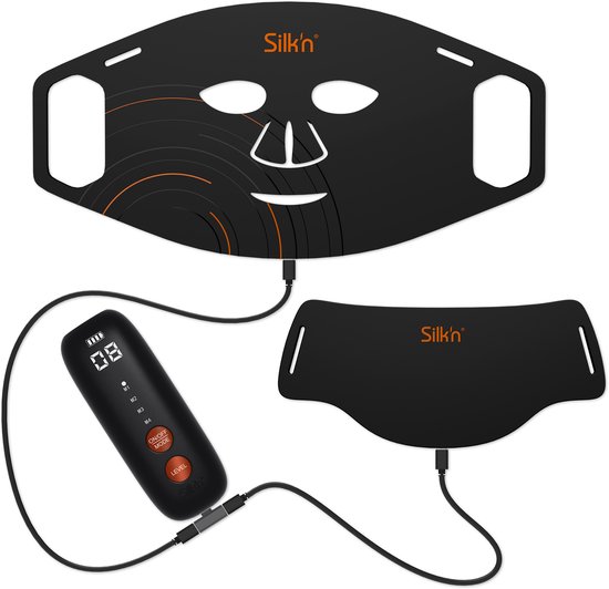 Set De Masques Pour Les Yeux Rouge Et Noir - 100% Coton - Neuf - Marque Cottelli
