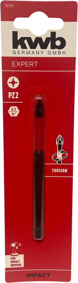 KWB bit torsion 100 mm PZ2 s2
