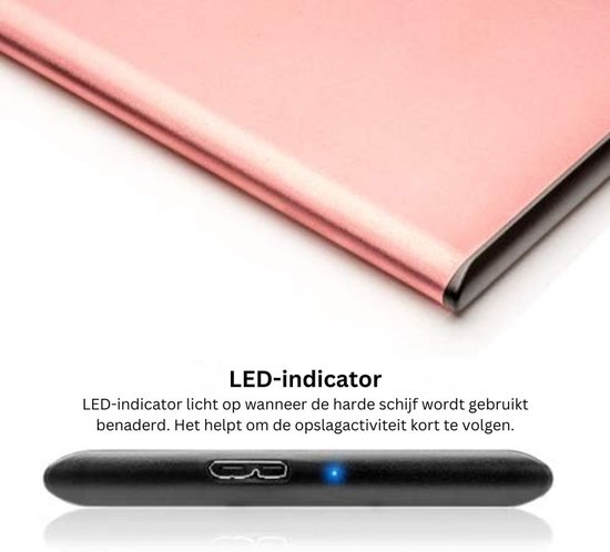 VELTRR® Harde Schijf Extern - Draagbare - 1TB Opslag van Merkloos — afbeelding 3