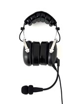 AEVYON RetroSonic™ PNR PilotenHeadset GA dual plug Passieve Noise Cancelling Geluidsonderdrukking Zwart | Pilot headset