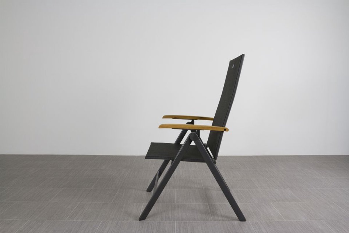 Hartman Set de 4 chaises réglables Napoli - Teck