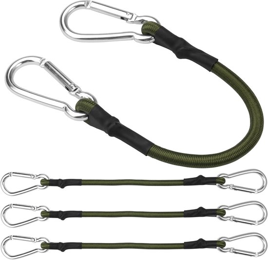 fuxton 25 TÜV gecertificeerd spanrubber met haak (zwart 130 mm) voor dekzeilen