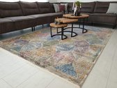 Flycarpets Fata Morgana Kleurrijk Multi  Vloerkleed - 80X150 CM - Vintage Design