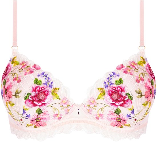 Soutien-gorge Lise Charmel Taille 95C - Modèle Fleur Aphrodite Rouge - Avec Armatures - Neuf Sans étiquettes