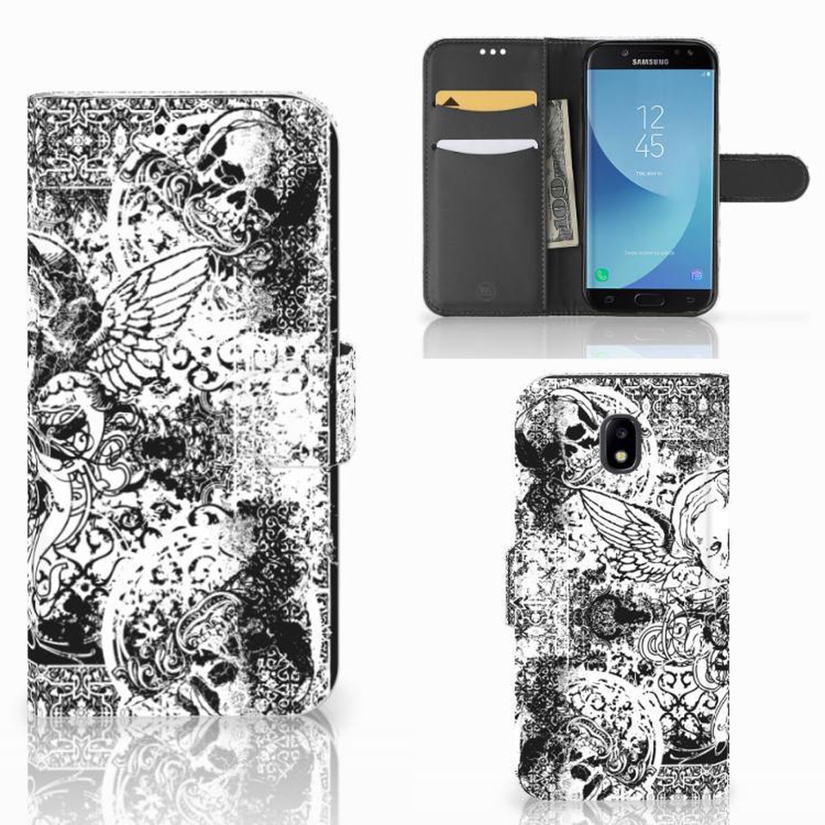 Telefoonhoesje met Naam Samsung Galaxy A30 Skulls Angel