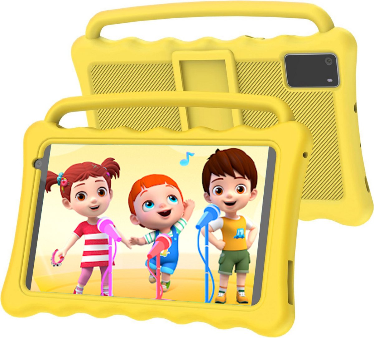 ApexArte® Kindertablet Vanaf 3 Jaar - Tablet Kinderen - Kinderspeelgoed - Geel