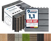 FLOORDIREKT WPC Klickfliesen Classic - für Balkon und