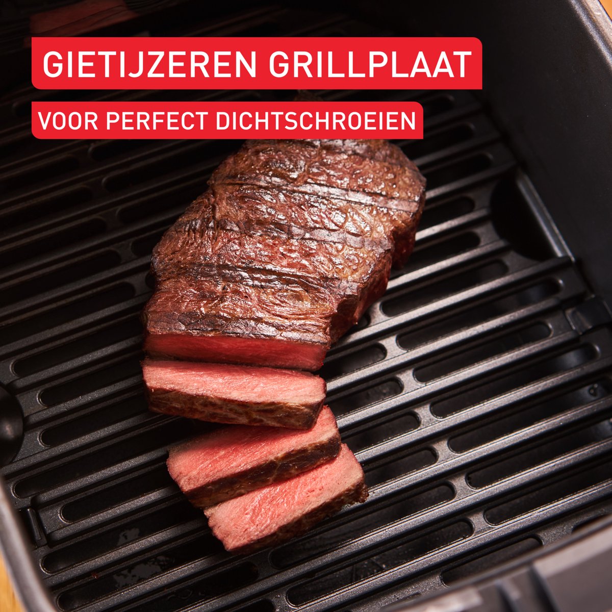Afbeelding 2 van Tefal Easy Fry Silence Deluxe EY552D - Stille Airfryer - 5L - XL Formaat - Stil - Voor 6 Personen