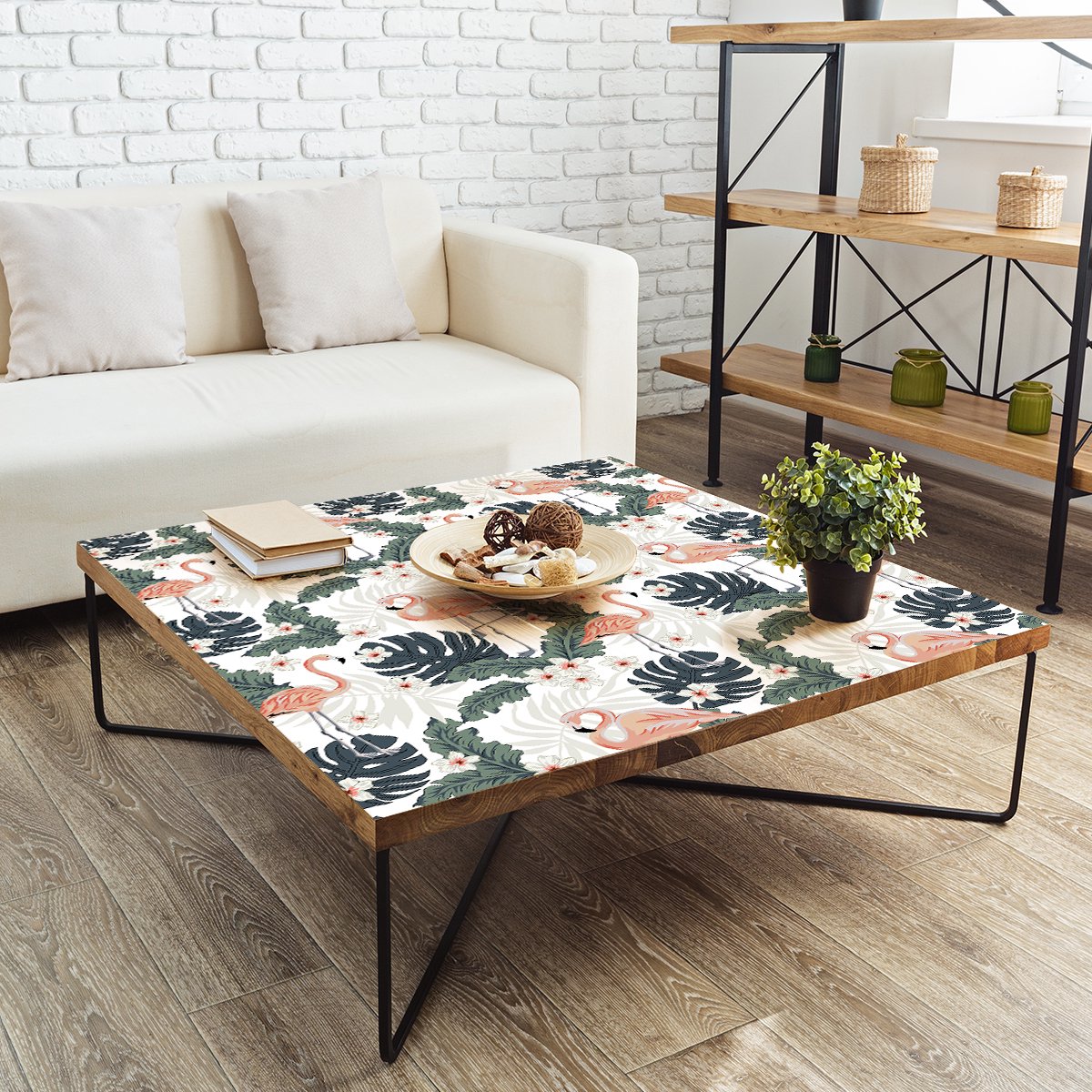 Ambiance Sticker Meubelsticker Tropical Mariava, 60 x 90 cm Multi color