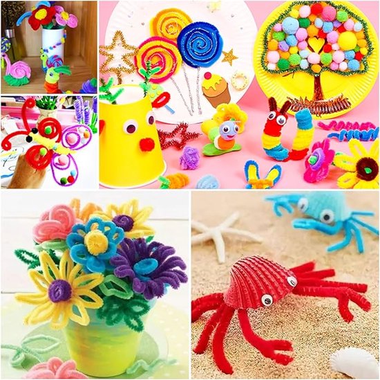 Knutseldoos Zelfmaakset-2000+PCS Creatief- Knutselpakket -Knutselwerk voor Kinderen-knutselaccessoires - Creatief Speelgoed - Knutselkoffer - Knutselset - Knutselbox - Knutselen Meisjes - Knutselen Jongens - Knutselen voor kinderen