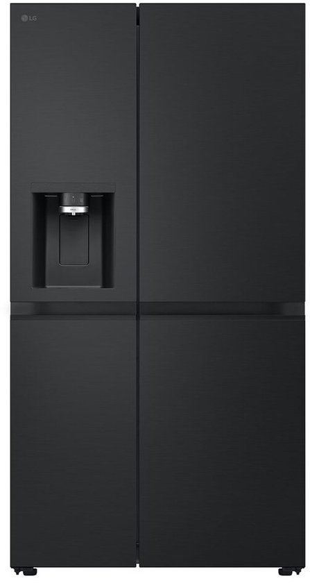 LG GSLE81EPBD Amerikaanse Koelkast, 628 l, D, Doorcooling, NoFrost, BlackSteel