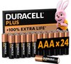 Duracell Plus AAA - alkaline batterijen - 1,5V, LR03 - 24 stuks