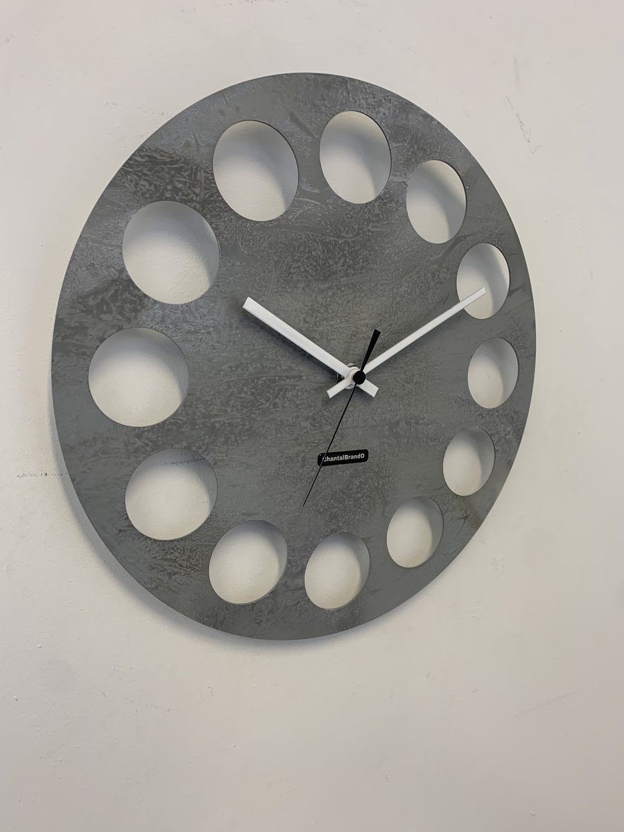 MOSACLOCK GREY LABEL Wandklok Modern Industrieel Design