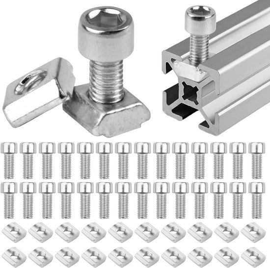 Groefmoeren M5 6 type B sleufmoeren T-moer voor aluminium profiel