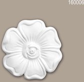 Decorative element 160006 Profhome Rozet tijdeloos klassieke stijl wit Ø 6 cm