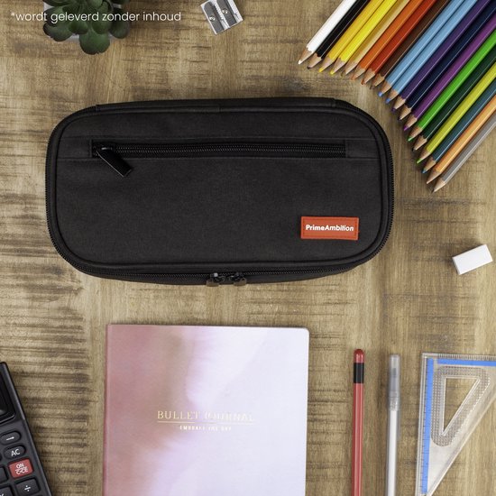 ENAPE Multipocket XL pennenetui, groot schooletui voor jongens en meisjes, pennenetui met vakken, pennenetui voor volwassenen, klein etui voor school en universiteit, zwart, X-Large ENAPE Multipocket XL pennenetui, groot schooletui voor jongens en meisjes, pennenetui met vakken, pennenetui voor volwassenen, klein etui voor school en universiteit, zwart, X-Large