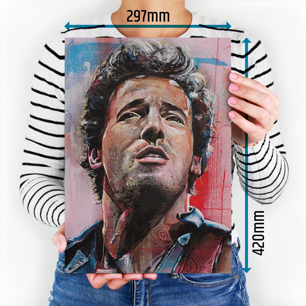 Rock muziek poster 29,7x42 cm (A3)