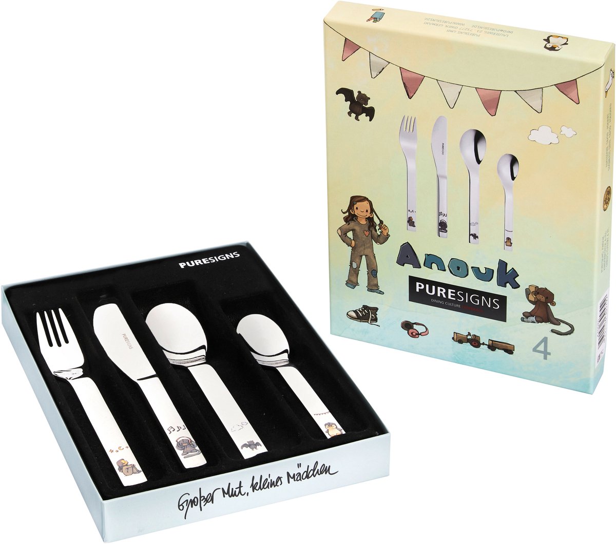 Goebel - Anouk | Bestekset Anouck | Edelstaal - 4 delig