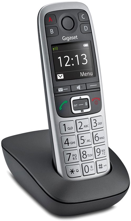 Gigaset E560 Téléphone analog/dect Noir, Argent