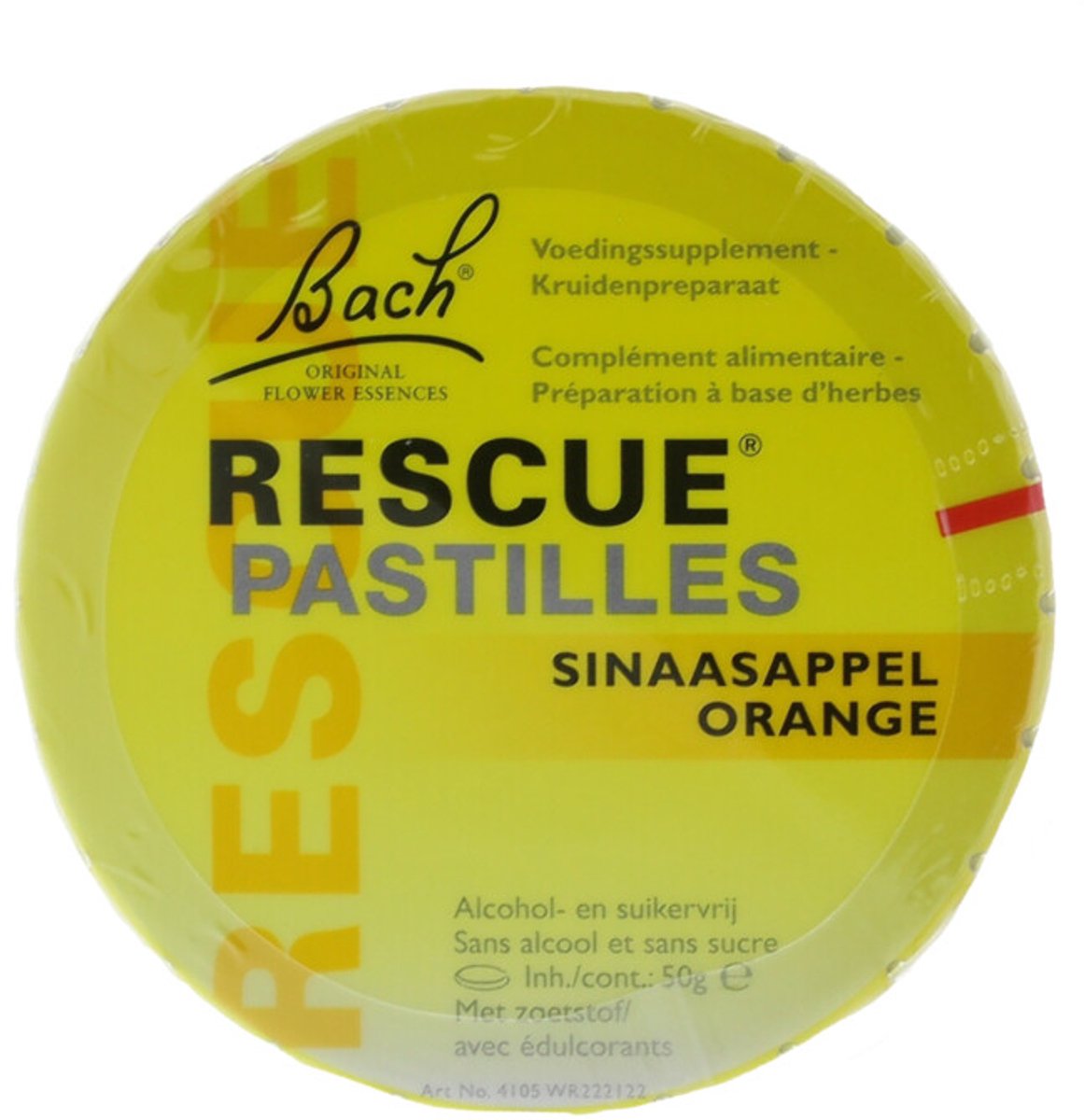 Bach Rescue Pastilles Sinaasappel - 2 x 50 gr - Voordeelverpakking