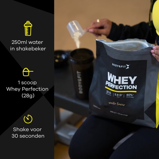Whey Perfection Whey Protein 2268 gram Vanille en Creatine Monohydraat 250 gram Bundel — afbeelding 2