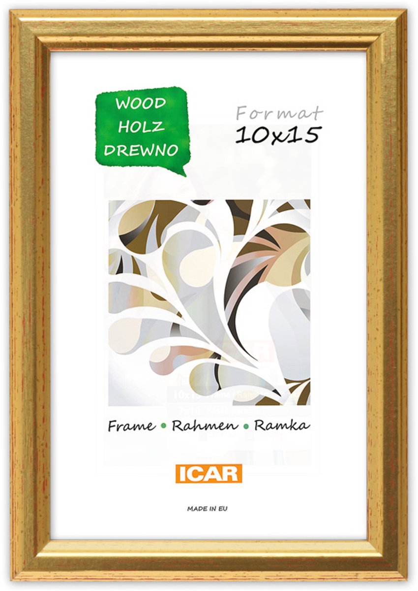 Icar Houten Fotolijst Walter Antiek Goud 10x15 cm