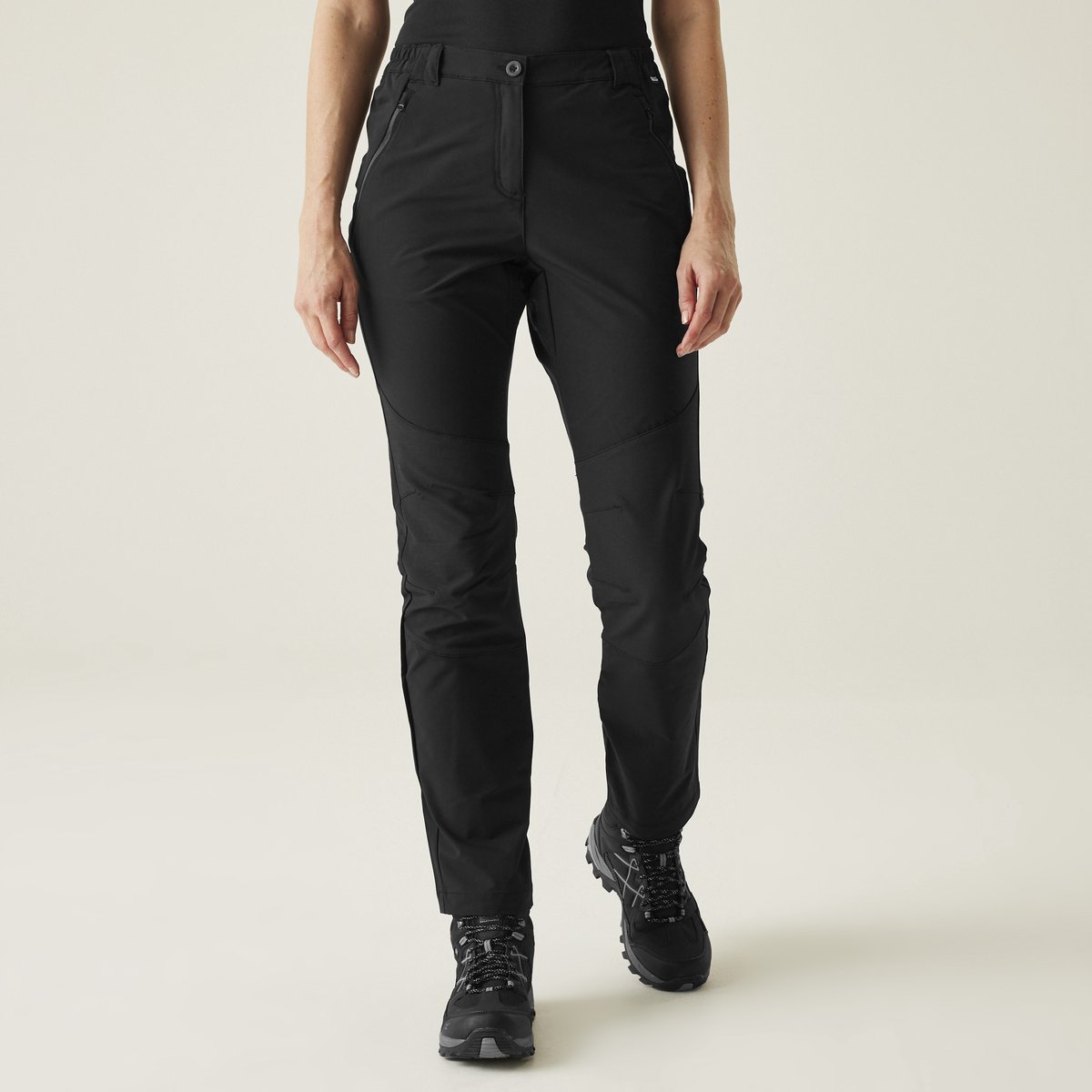 Broek Hiking Dames Waterafstotend Stretch Isoflex Questra V Zwart