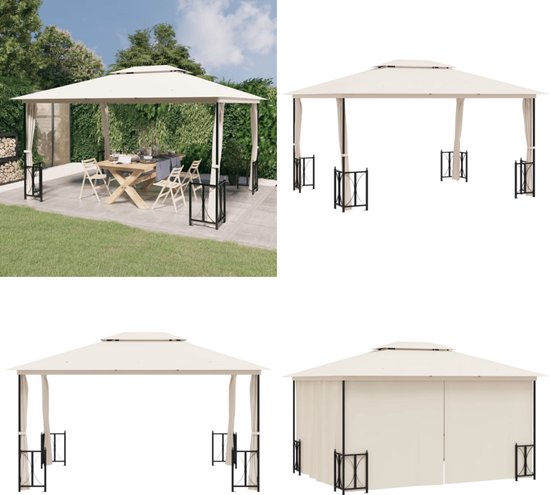 QUICK STAR Gazebo Housse de Protection pour Pavillon 2 x 3 m Protection étanche et Transparente