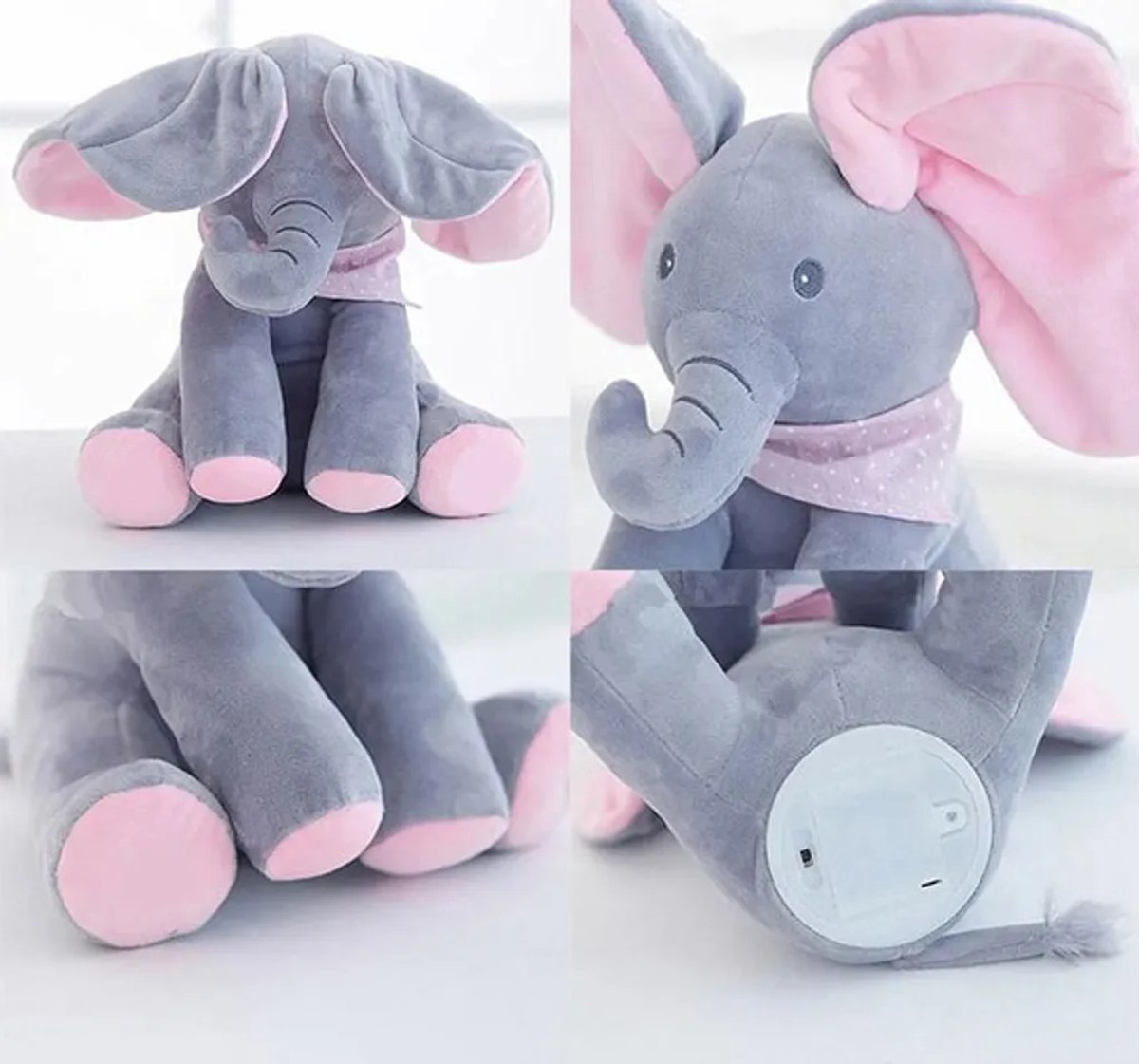 Jojoy - Zingende Olifant - Zingende Knuffel - Kiekeboe Olifant - Interactieve Knuffel... | bol