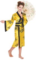 Korte Kimono Kostuum Gewaad Bloemen Japanse Geisha Yukata Nachtkleding Badjas Jurk Obi Riem Outfit, 23-rood, Asia Size