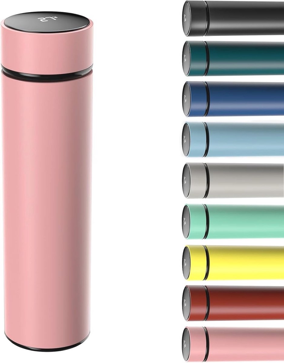 Vacuüm Isolatie Thermosfles 500 ml met LCD Temperatuurweergave - Perfect voor Sport, Reizen en Thuis