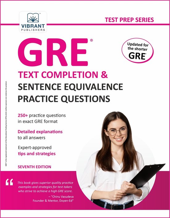 Test Prep Series - GRE Text Completion and Sentence Equivale ... - cover