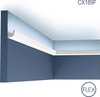 Kroonlijst Orac Decor CX189F AXXENT plafondlijst flexibele lijst lijstwerk modern design wit 2 m