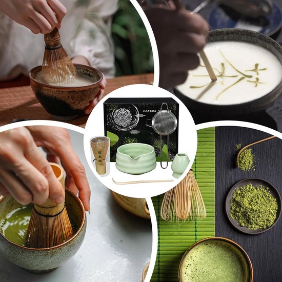 Matcha Set Komplett - Mit Besen, Schale & Sieb Für Einsteiger