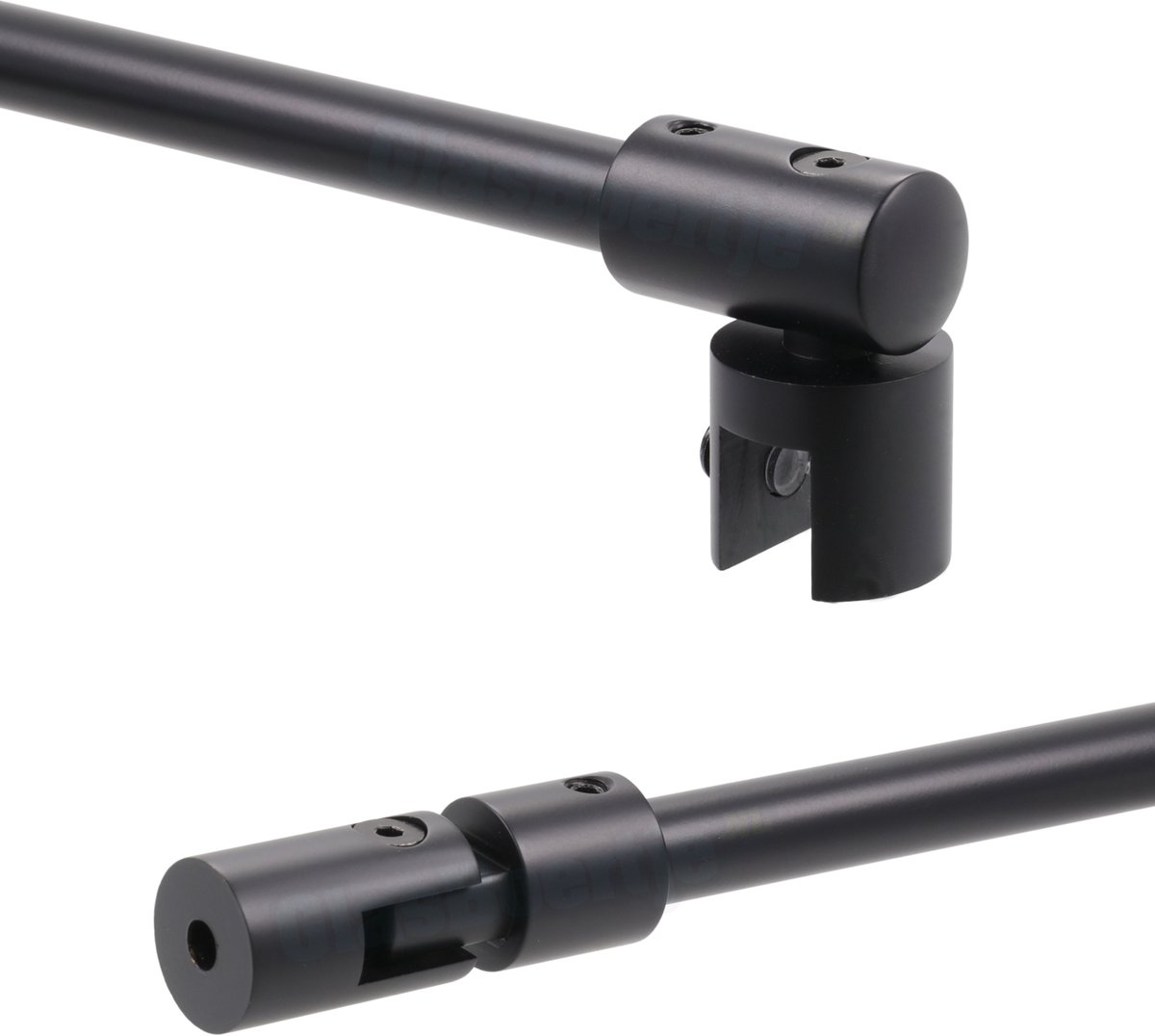 Bohle (5420165B) stabilisatiestang douchewand - Lengte 121 cm (op maat in te korten) - Matzwart